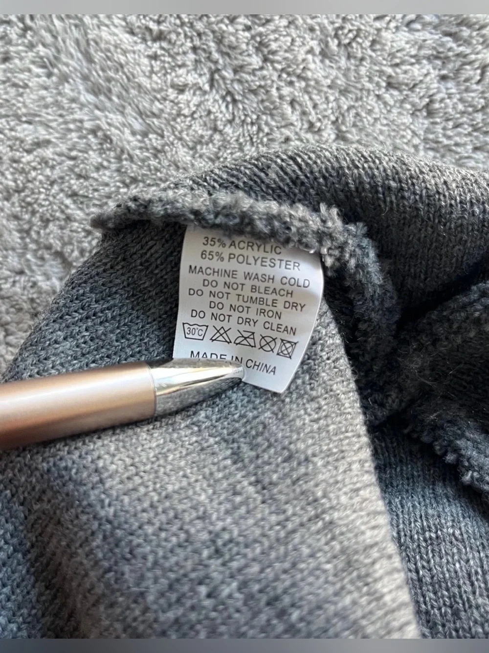 NWOT Grey LED Beanie Hat